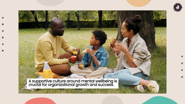 A supportive team culture around mental wellbeing